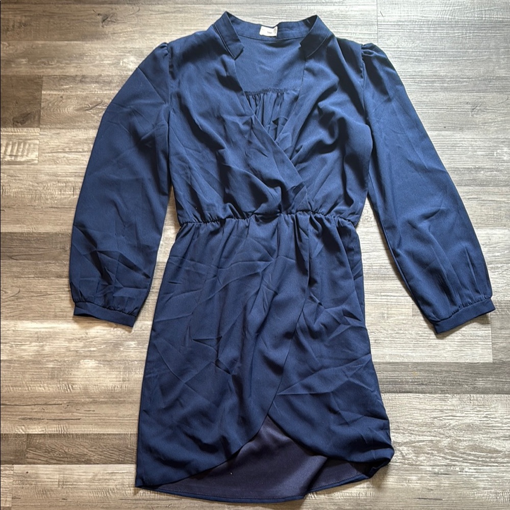 Elegant Navy Blue Women's Dress